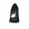 Pantofi stileto din piele naturala - ANTILOPA + NEGRU BOX + LAC - 2692 ANL