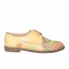 Pantofi dama din piele naturala - Galben Multicolor - G10 GM
