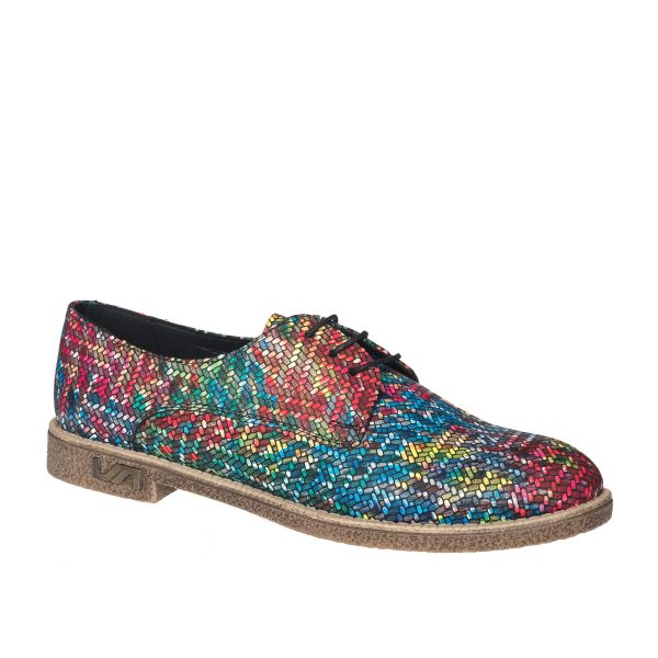 Pantofi dama din piele naturala - Multicolori - G10 M