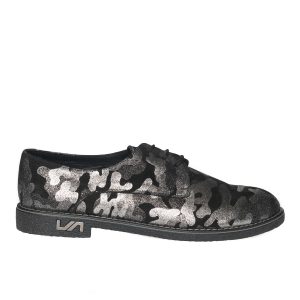 Pantofi dama din piele naturala - Negru model Argintiu - G10 NA