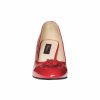Pantofi dama din piele naturala - Rosu Lac - R6 RL