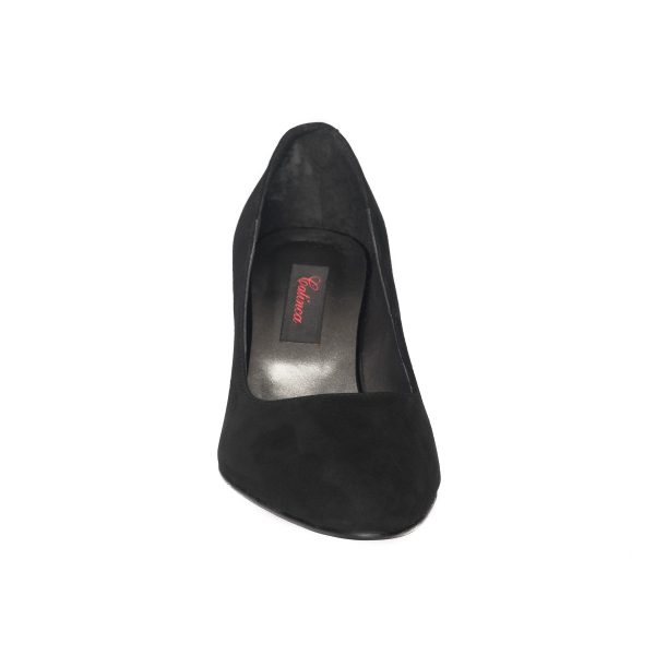 Pantofi dama din piele naturala - Negru Antilopa - R7 NA