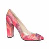 Pantofi dama din piele naturala - Rosu Mozaic - R12 RM