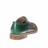 Pantofi dama din piele naturala - Verde Multicolor - G10 VM