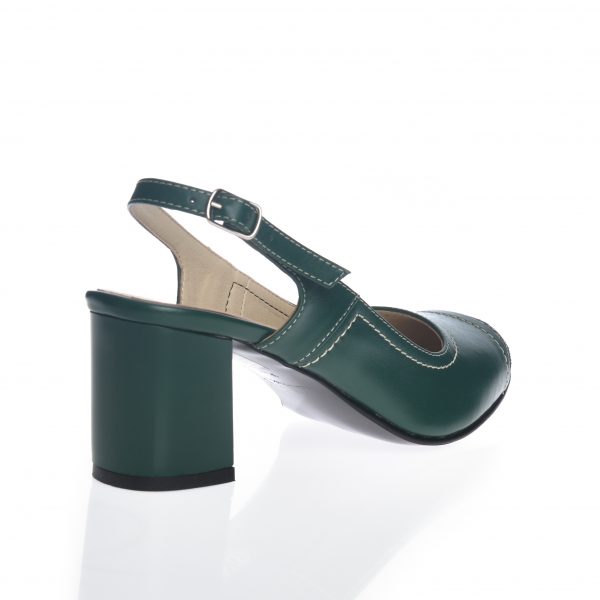 Sandale dama din piele naturala - Verde Box - 28 VB