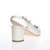 Sandale dama din piele naturala - Bej Sidef - V6 BS