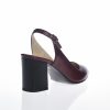 Sandale dama din piele naturala - Bordo Box - V7 BB
