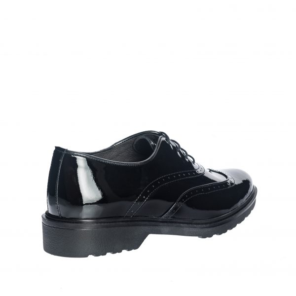 Pantofi dama din piele naturala - Negru Lac - G8 NL