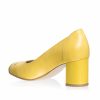 Pantofi dama din piele naturala - Galben Varf Mozaic - 03 GVM