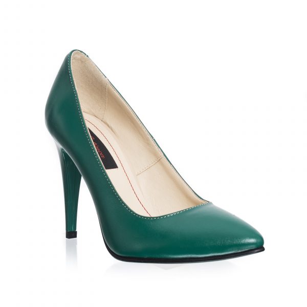 Pantofi dama din piele naturala - Verde Box - 2691 VB