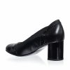 Pantofi dama din piele naturala - Negru cu Croco + Antilopa - C33 NCA
