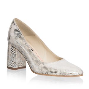 Pantofi dama din piele naturala - Mozaic Auriu - R11 MA