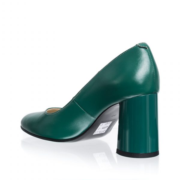 Pantofi dama din piele naturala - Verde Box - R11 VB