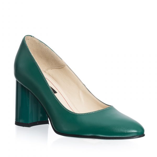 Pantofi dama din piele naturala - Verde Box - R11 VB