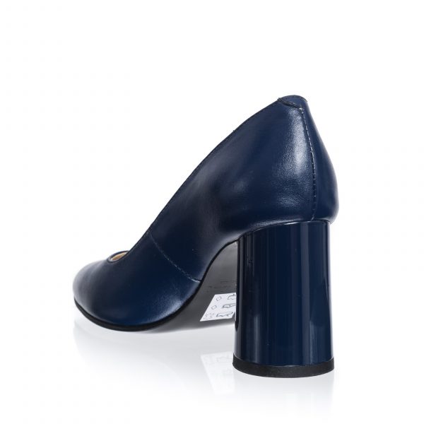 Pantofi dama din piele naturala - Albastru Box - R11 AB
