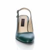 Sandale dama din piele naturala - Verde Box - V7 VB