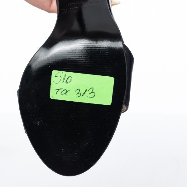 Sandale dama din piele naturala - Negru - S10 NL