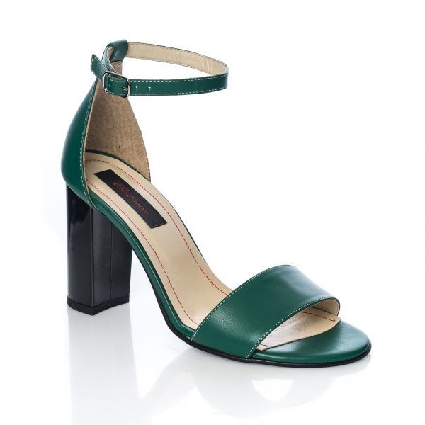 Sandale dama din piele naturala - Verde - S10 V