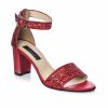 Sandale dama - Glitter Rosu - S7 GR