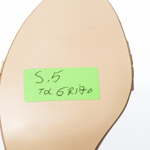 Sandale dama din piele naturala - Bej cu Rosu si Galben - S5 BRG