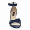 Sandale dama din piele naturala - Bleumarin - S4 B