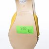 Sandale dama din piele naturala - Bej cu Galben - S1 BG