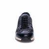 Pantofi dama sport din piele naturala - Negru cu Cercuri - AD8 NC