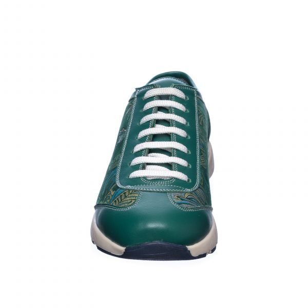 Pantofi dama sport din piele naturala - Verde cu Sal Verde - AD8 VSV