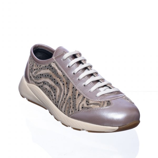Pantofi dama sport din piele naturala - Mov cu Serpi - AD8 MS