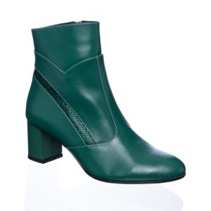 Ghete dama din piele naturala - Verde cu Sclipici - GX50 VSC