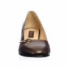 Pantofi dama din piele naturala - Maro Croco Maro - 016 MCM