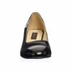 Pantofi dama din piele naturala - Negru Lac + Antilopa - 315 NLA