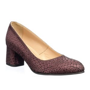 Pantofi dama din piele naturala - Poney Bordo - A2 PBO