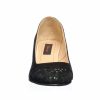 Pantofi dama din piele naturala - Negru Antilopa Puncte Verzi - A3 NAPV