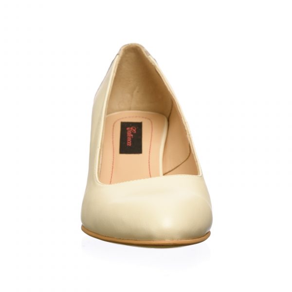 Pantofi dama din piele naturala - Bej Poney Bej - A4 BPB