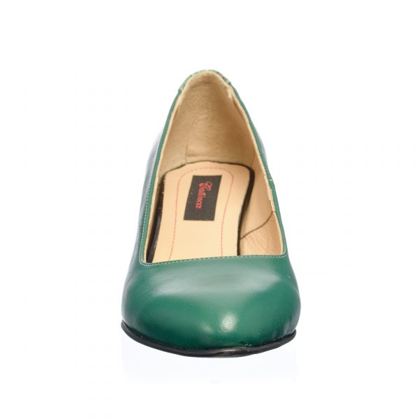 Pantofi dama din piele naturala - Verde Sarpe Verde - A4 VSV