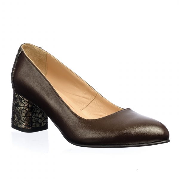 Pantofi dama din piele naturala - Maro Solzi Maro - A4 MSM