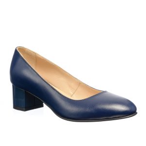 Pantofi dama din piele naturala - Bleumarin - A6 BL