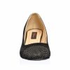 Pantofi dama din piele naturala - Negru Antilopa Buline Albe - A8 NABA