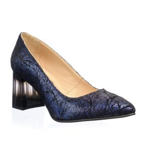 Pantofi dama din piele naturala - Blu Straveziu - A9 BS