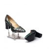 Pantofi dama din piele naturala - Verde Straveziu - A9 VS