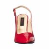 Sandale dama din piele naturala - Rosu Lac- 269 RL
