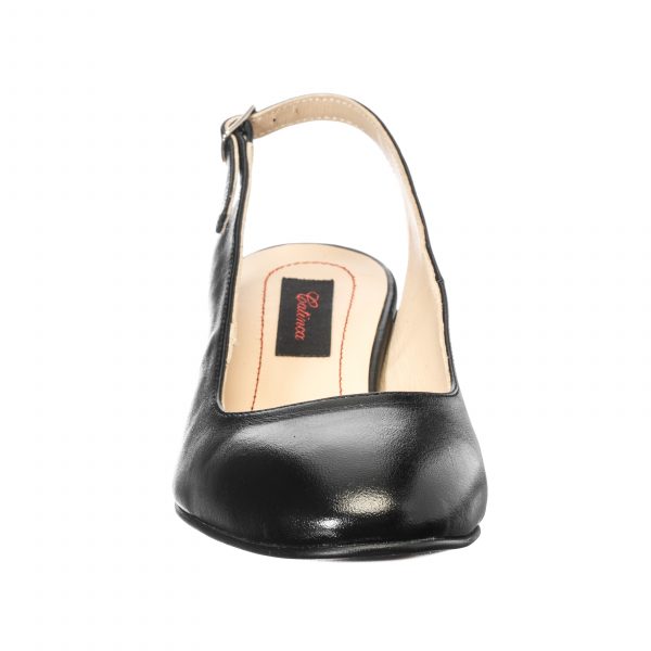 Sandale dama din piele naturala - Negru Floricele - A77 NF
