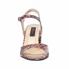 Sandale dama din piele naturala - Bordo Croco - S15 BC