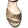 Sandale dama din piele naturala - Kaki Croco - S15 KC