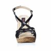 Sandale dama din piele naturala - Negru Lac - G21 NL
