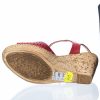 Sandale dama din piele naturala - Rosu - P15 R