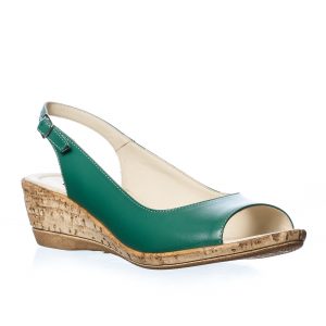 Sandale dama din piele naturala - Verde - SP 29 V