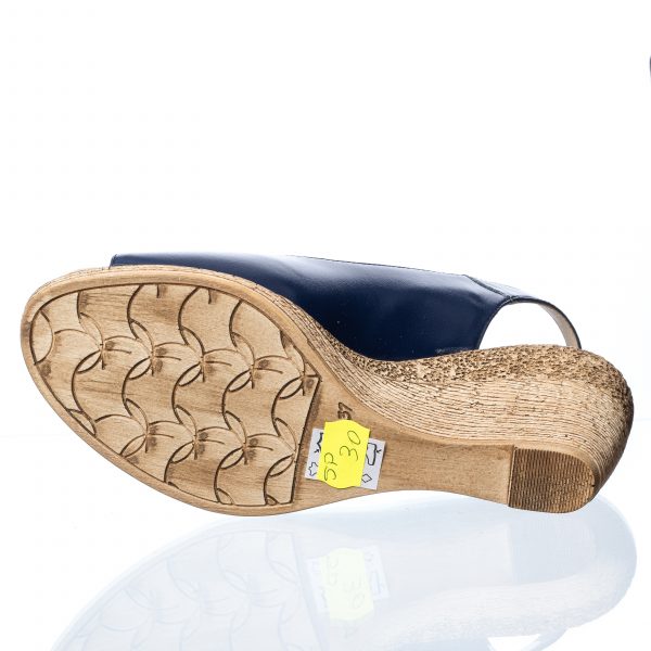 Sandale dama din piele naturala - Bleumarin - SP 30 BL