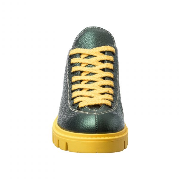 Pantofi dama din piele naturala - Verde metalizat - X2 VM